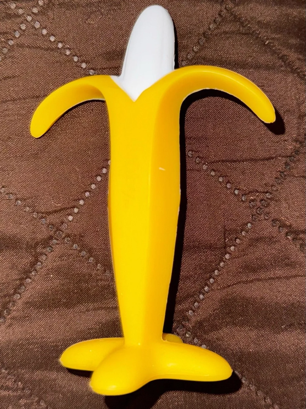 Kids Yellow Banana Teether with Grip